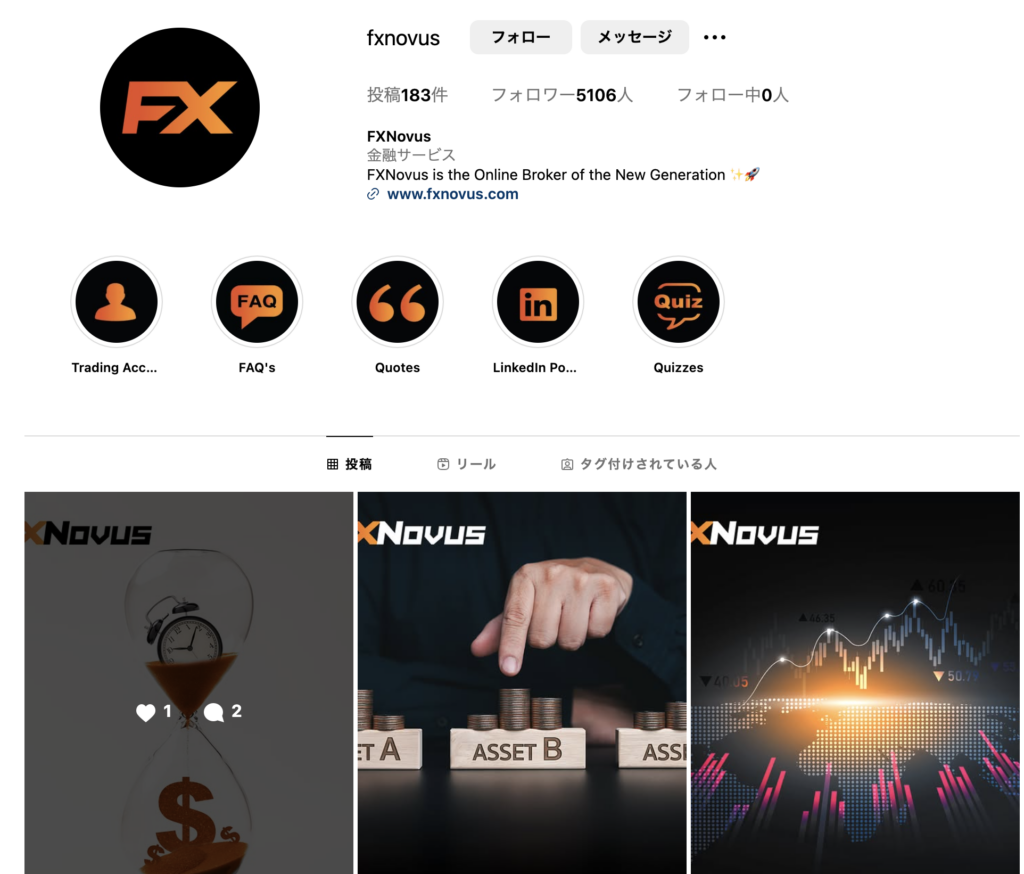 FXNovusのInstagram