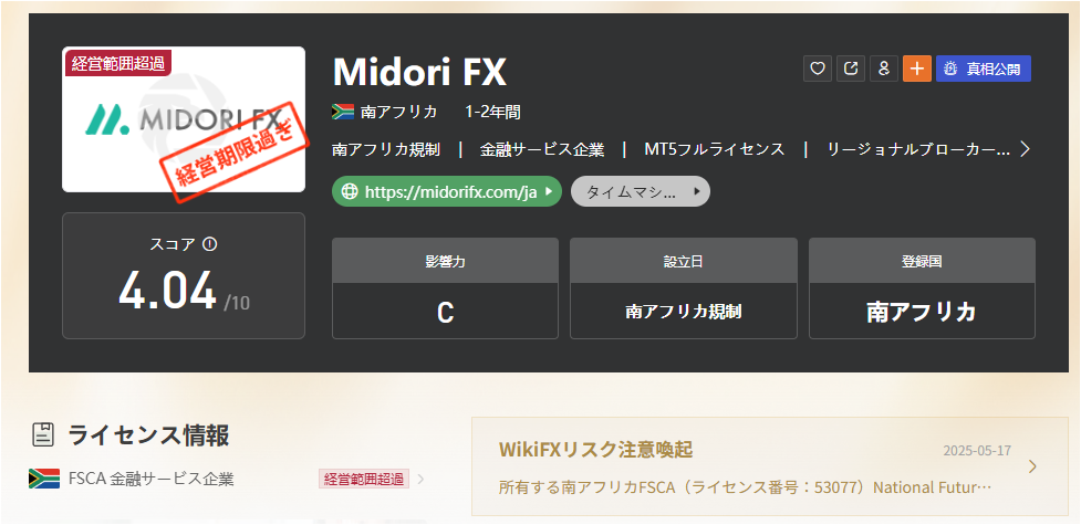 Midori FXのWiki FXでの評判