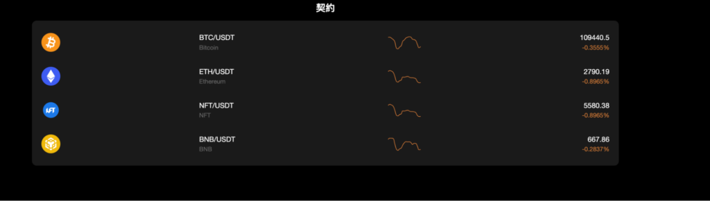 GECKOCOINの契約ページ