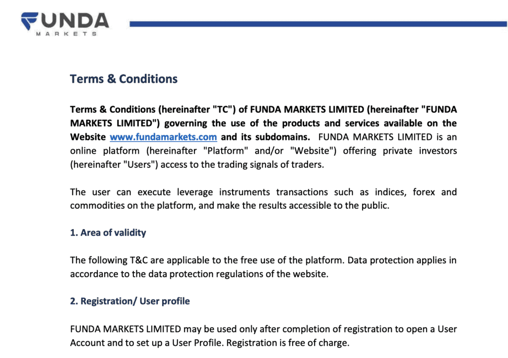 Funda Marketsの利用規約