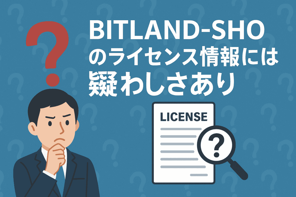 BITLAND-SHOのライセンス情報には疑わしさあり