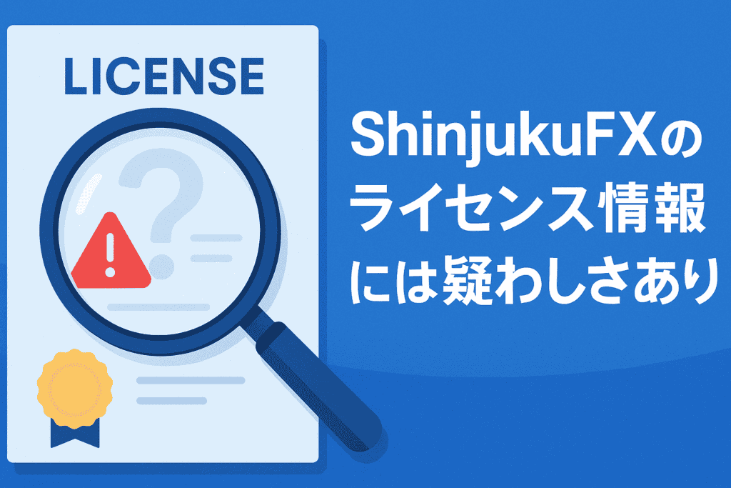 ShinjukuFXのライセンス情報には疑わしさあり
