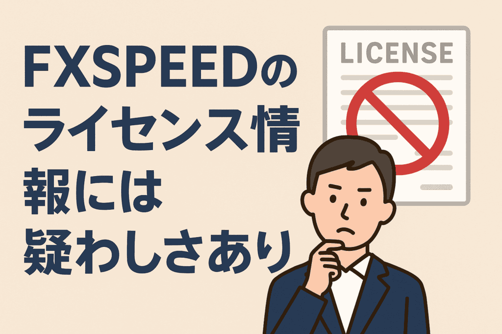 FXSPEEDのライセンス情報には疑わしさあり