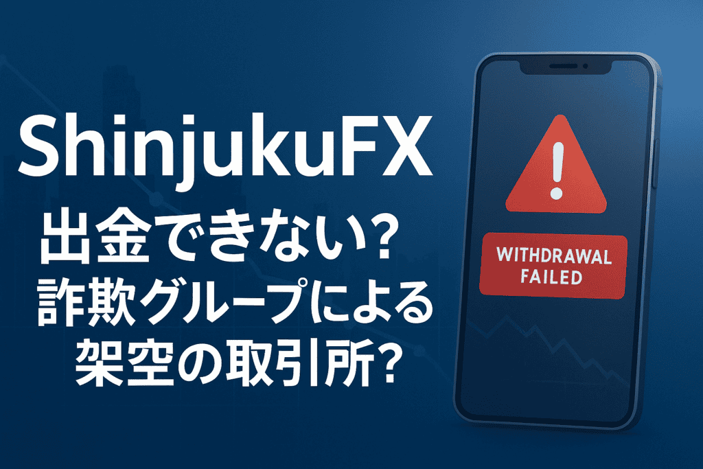 ShinjukuFXの口コミ・評判では「出金できない、詐欺グループによる架空の取引所」との声あり