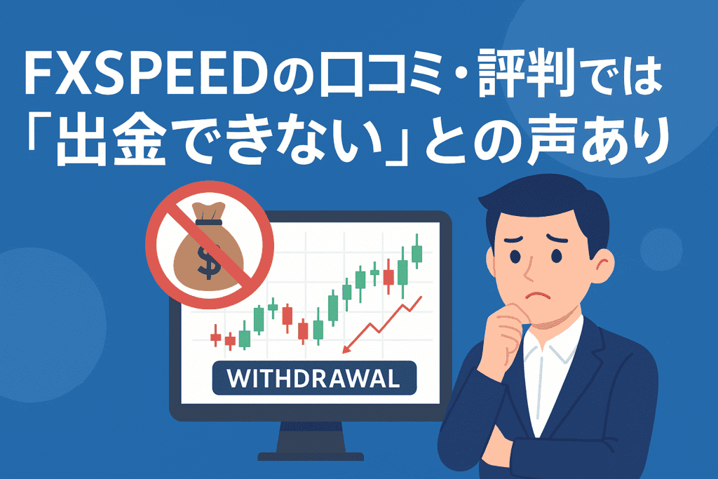 FXSPEEDの口コミ・評判では「出金できない」との声あり