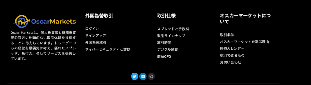 Oscar MarketsのSNSアイコン