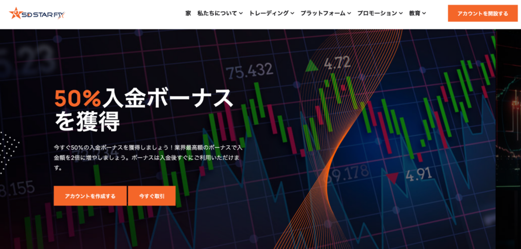 SDstar FXのファーストビュー