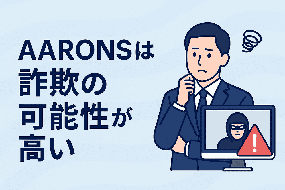 AARONSは詐欺の可能性が高い