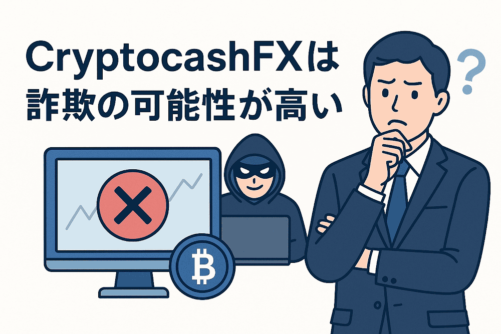 CryptocashFXは詐欺の可能性が高い