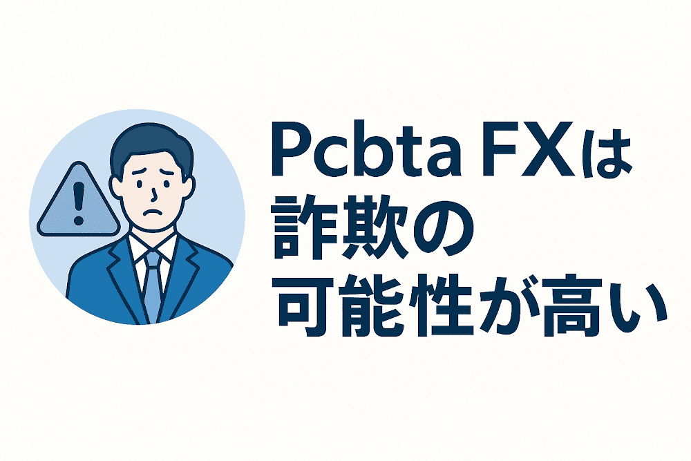 Pcbta FXは詐欺の可能性が高い