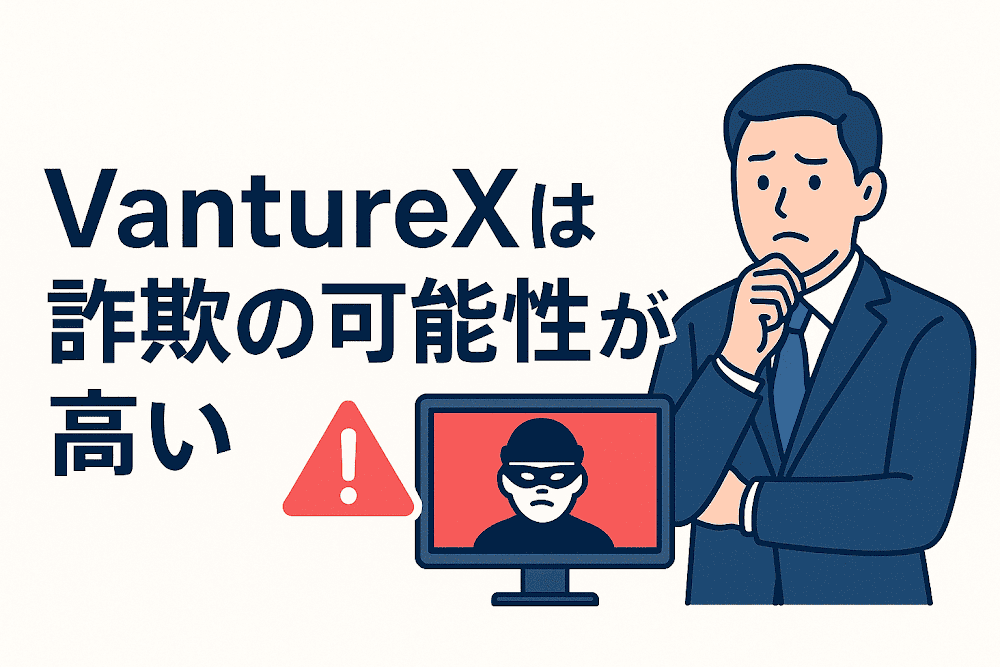 VantureXは詐欺の可能性が高い