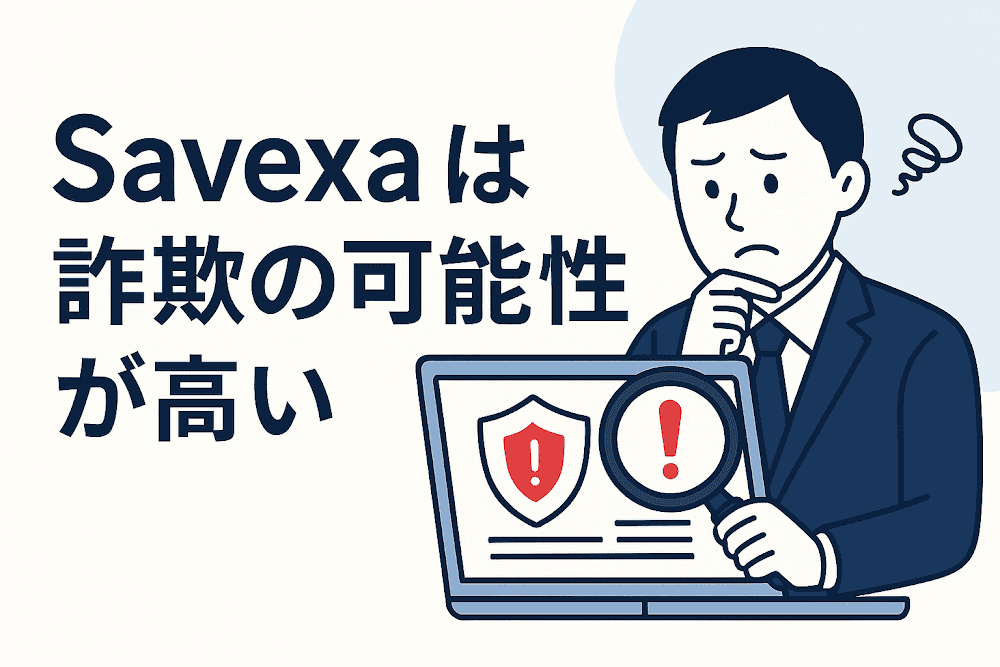 Savexaは詐欺の可能性が高い