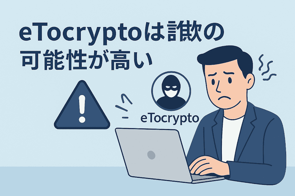 eTocryptoは詐欺の可能性が高い