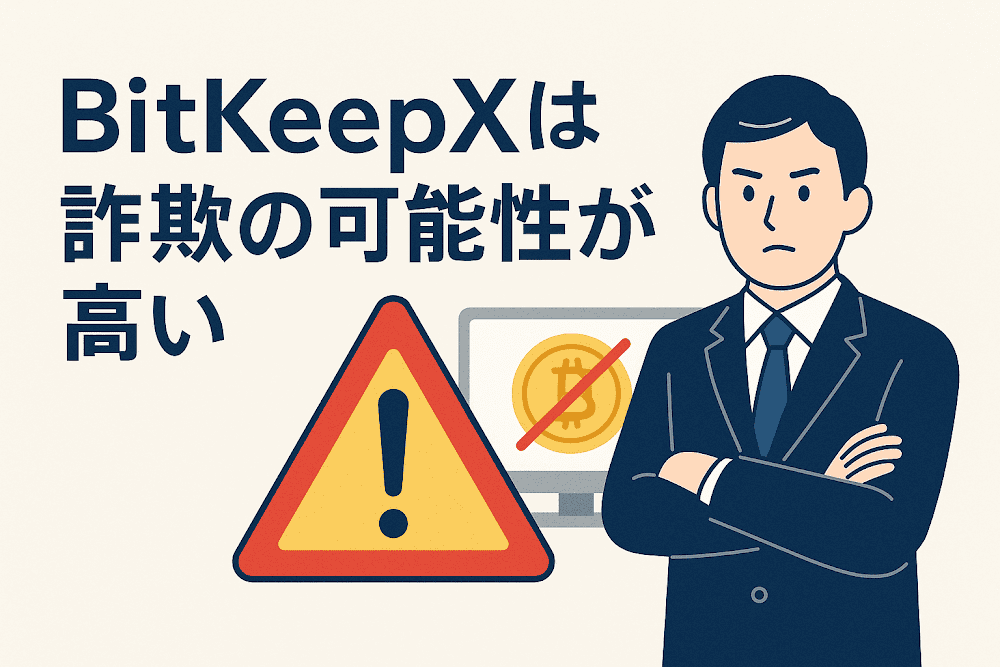 BITKEEPXは詐欺の可能性が高い