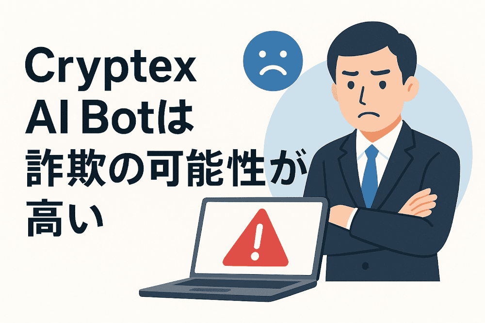 Cryptex AI Botは詐欺の可能性が高い