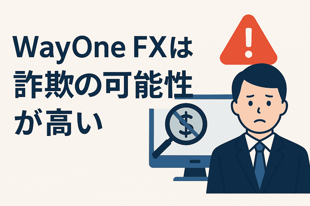 WayOne FXは詐欺の可能性が高い