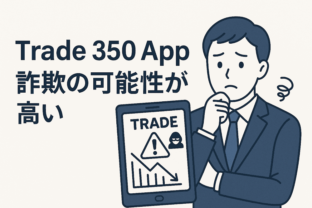 Trade 350 Appは詐欺の可能性が高い