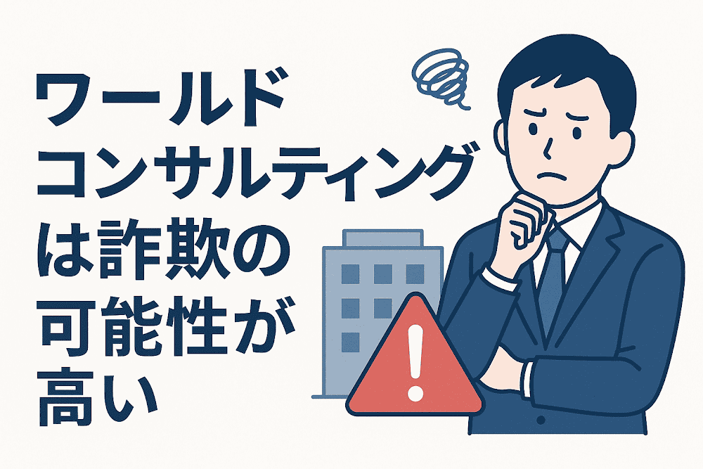 ワールドコンサルティングは詐欺の可能性が高い
