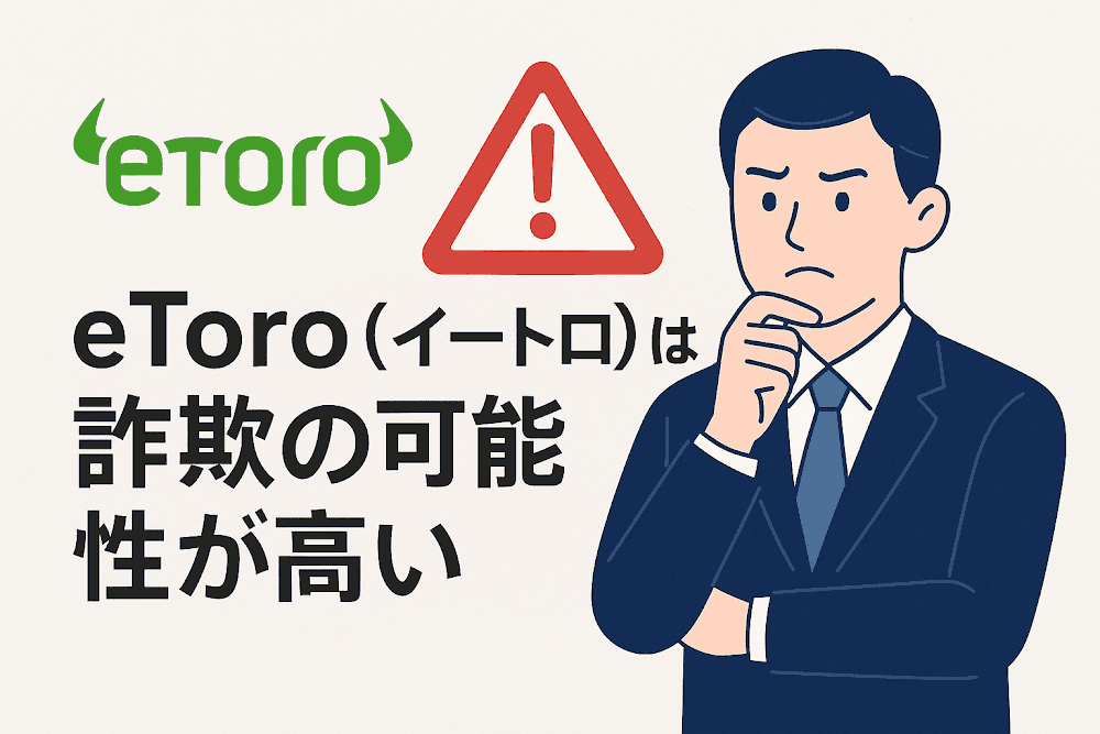 eToro(イートロ)は詐欺の可能性が高い