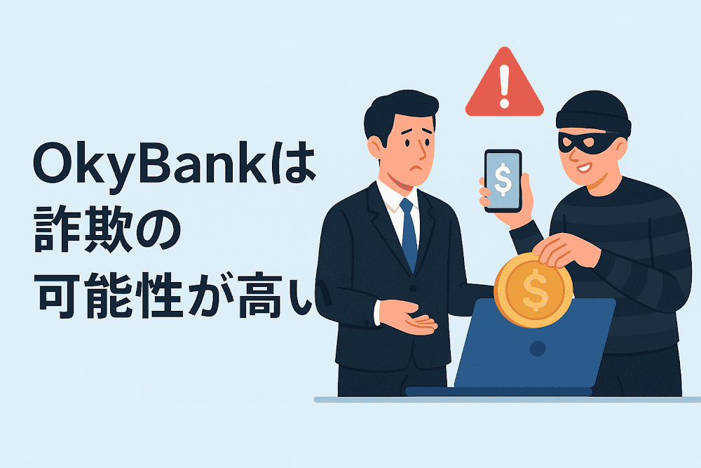 OkyBankは詐欺の可能性が高い