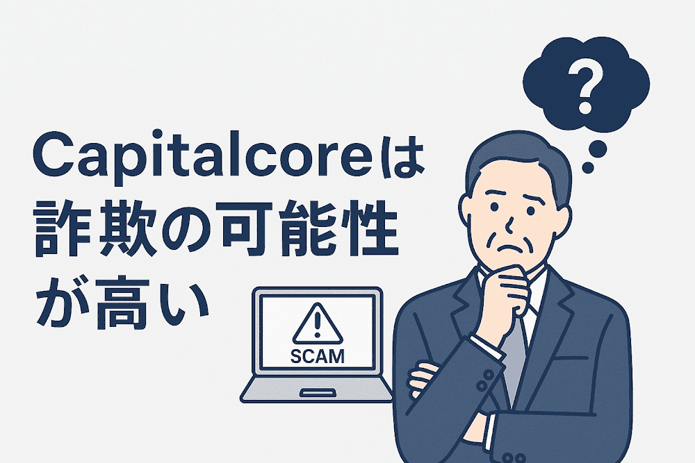 Capitalcoreは詐欺の可能性が高い