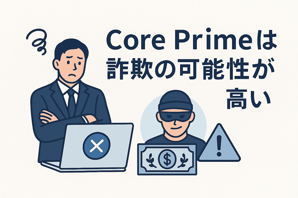 Core Primeは詐欺の可能性が高い