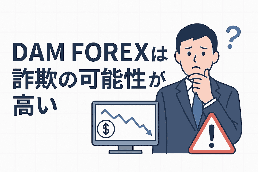 DAM FOREXは詐欺の可能性が高い