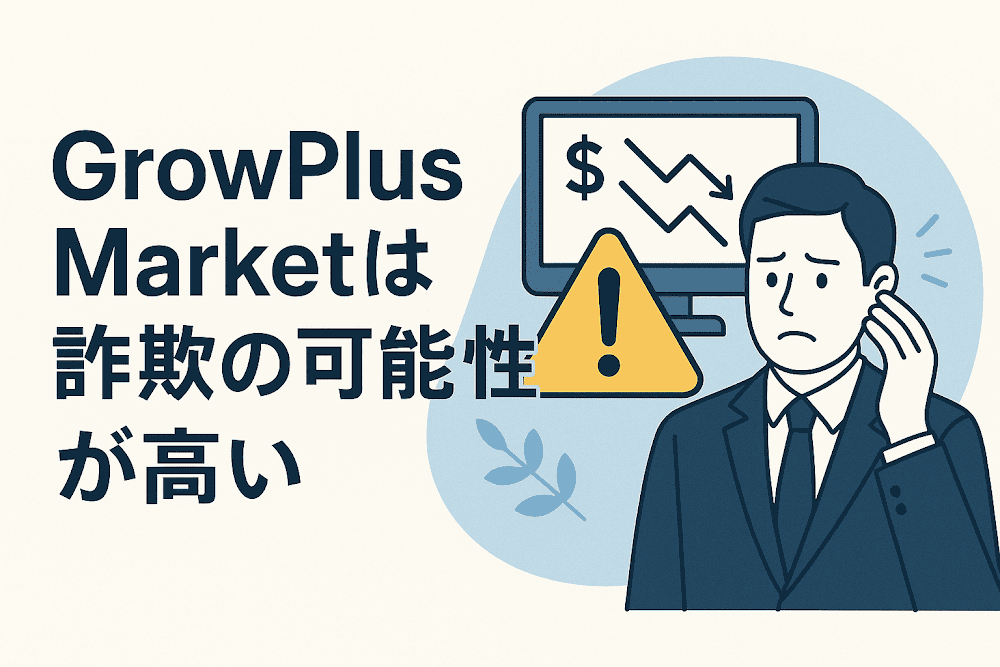 GrowPlus Marketは詐欺の可能性が高い