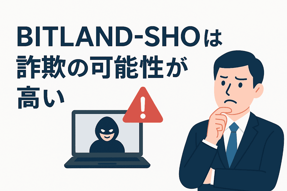 BITLAND-SHOは詐欺の可能性が高い