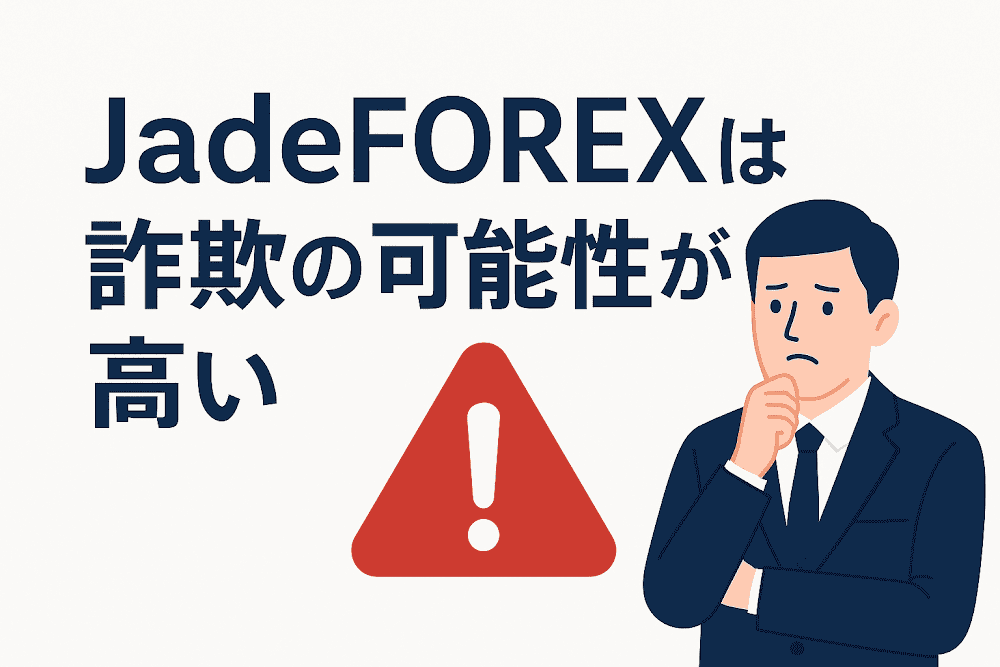 JadeFOREXは詐欺の可能性が高い
