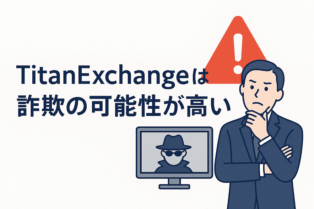 TitanExchangeは詐欺の可能性が高い