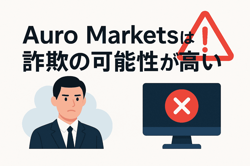 Auro Marketsは詐欺の可能性が高い