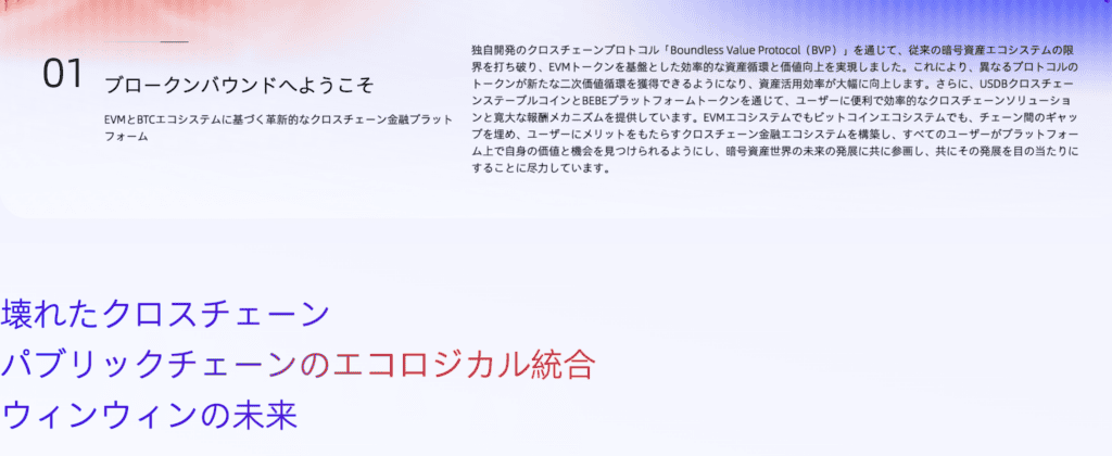 BROKEN BOUNDのサイト内表示