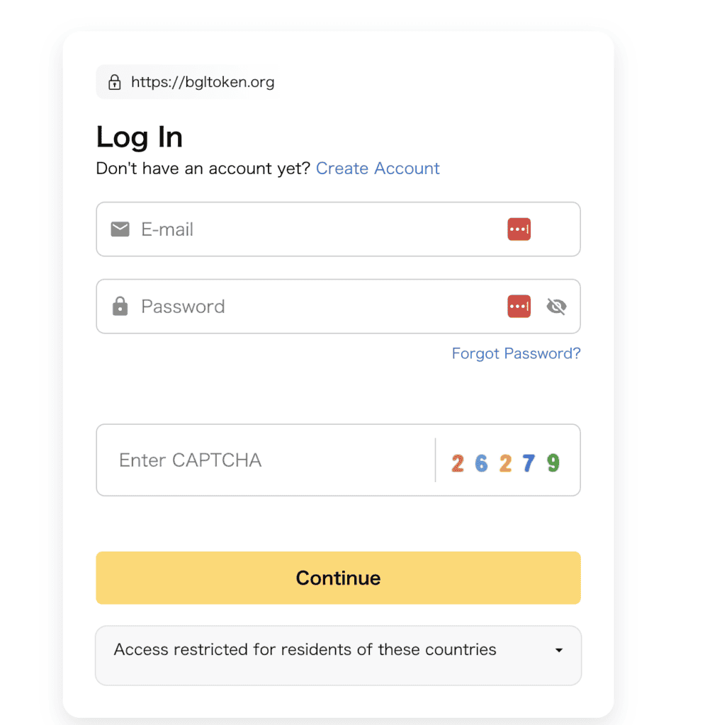 BglTokenの連絡手段がない