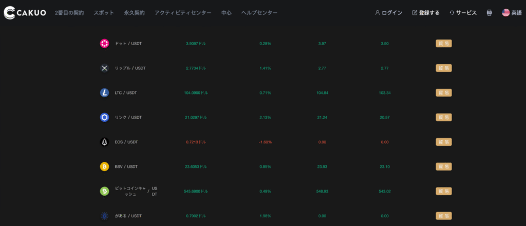 CAKUOのTOP