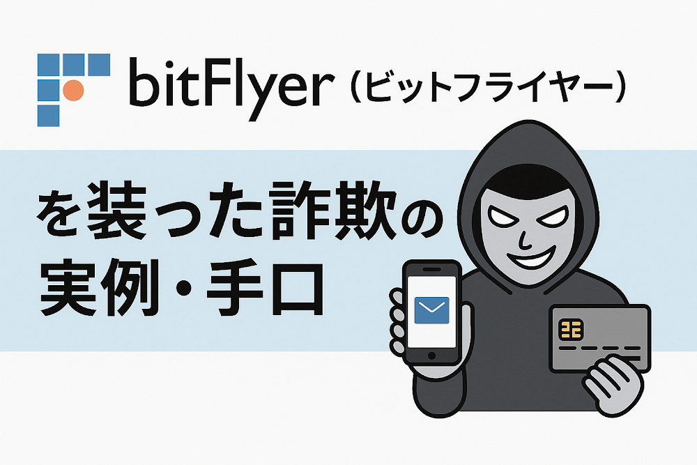 bitFlyer(ビットフライヤー)を装った詐欺の実例・手口