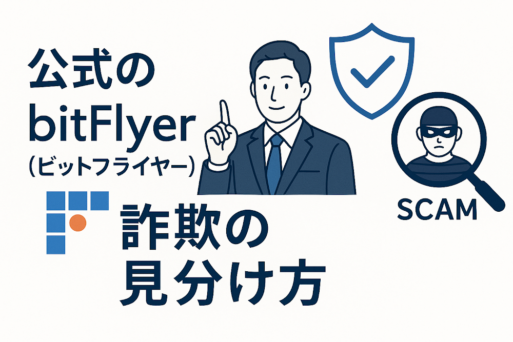 公式のbitFlyer(ビットフライヤー)と詐欺の見分け方