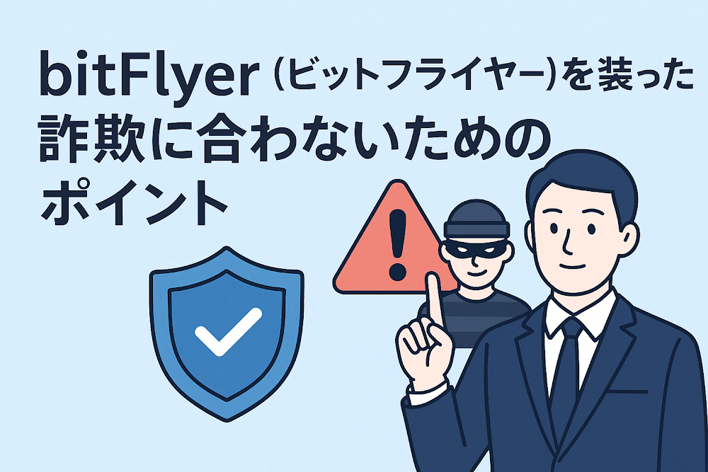 bitFlyer(ビットフライヤー)を装った詐欺に合わないためのポイント