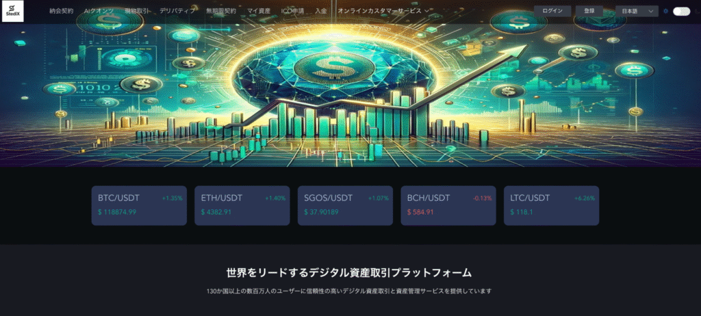 StediXのファーストビュー