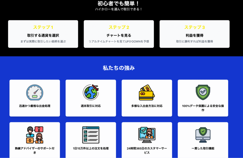 Sea Tradingの詳細ページ