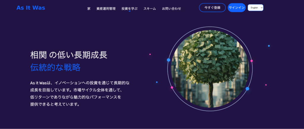 As it Wasのファーストビュー