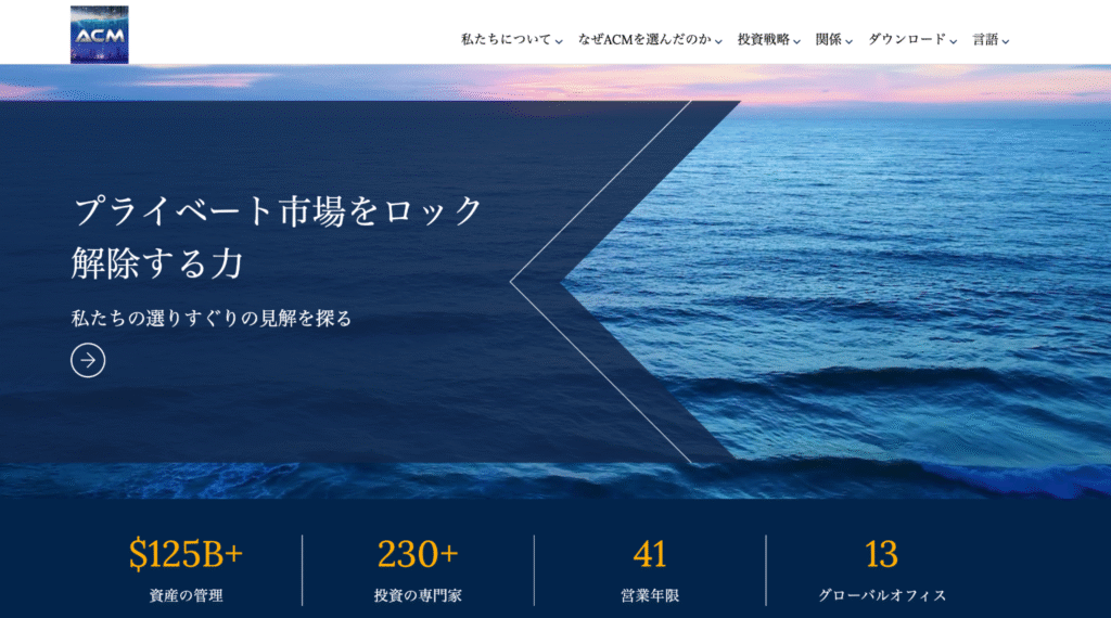 ACMのファーストビュー