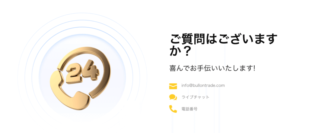 BullOntradeの問い合わせ情報