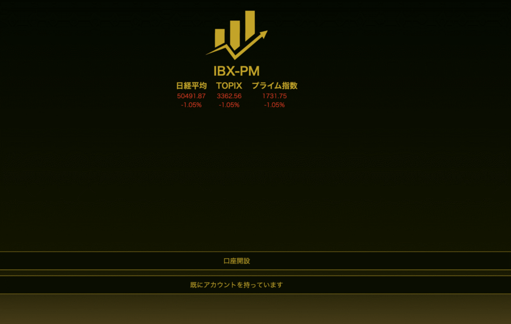 IBX-PMのファーストビュー