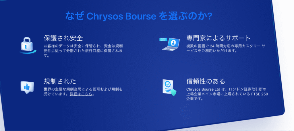 Chrysosはライセンスや会社情報が確認できない