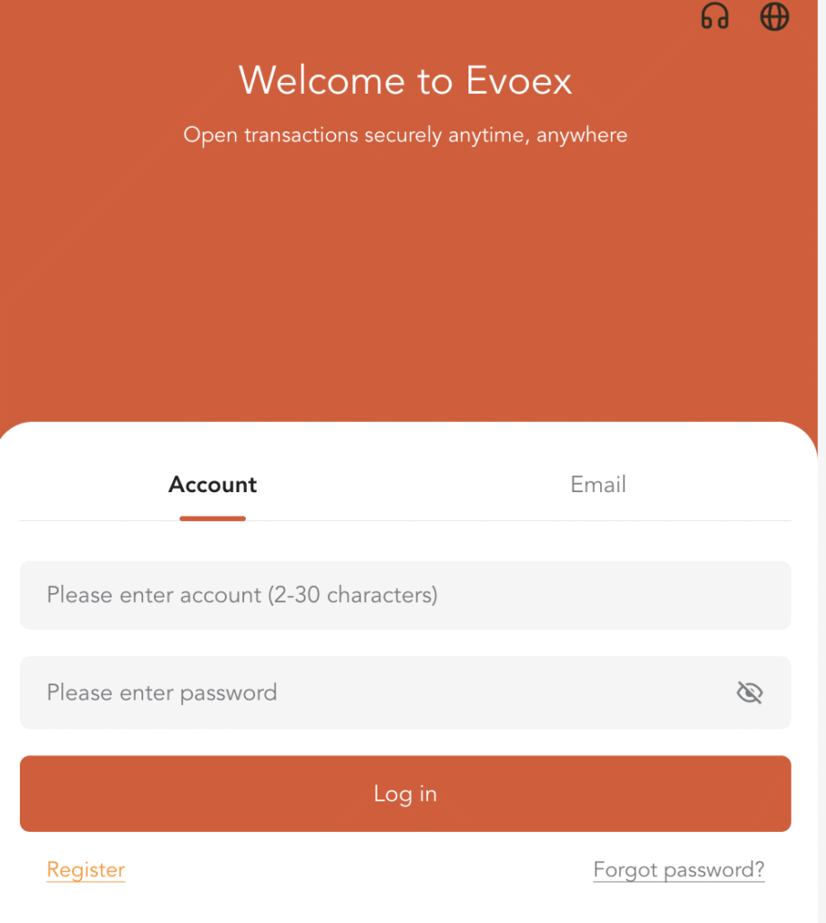 Evoexの公式サイトは明確な情報が確認できない