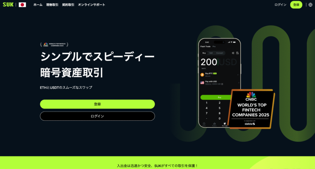 SUKは問い合わせをするにもログインが必須の怪しい取引所