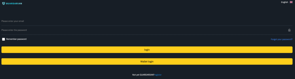 GUARDARIANは事前に十分な情報を確認できない不透明なサイト構成となっている