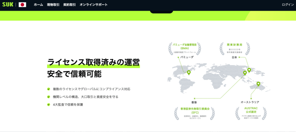 SUKは過去に調査したサイトとデザイン・記載内容が一致している
