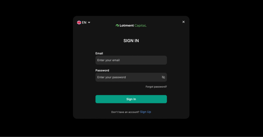 Lotment Capitalは必要な情報がサイト内に記載されていない